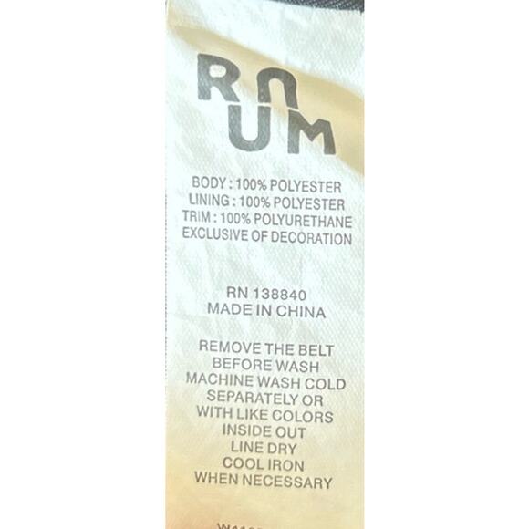 ⭐️ Ruum American Kids Wear Sleeveless Black Fit Flare‎ Dress Faux Leather 10 - Picture 7 of 7